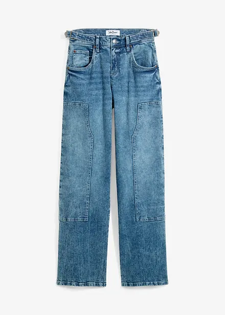 Wide leg jeans, mid waist