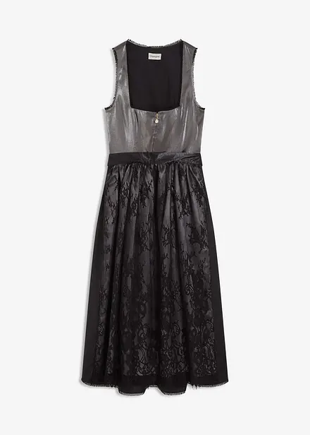Dirndl met fluweel in midi lengte (2-dlg. set)