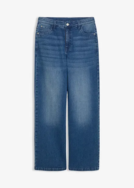 Stretch jeans, extra loose fit, straight