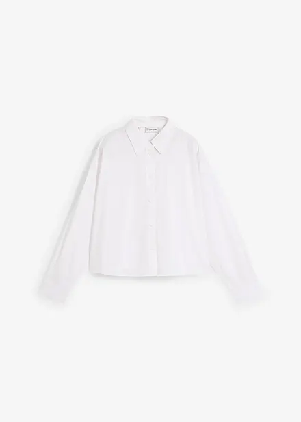 Overhemdblouse met zijde