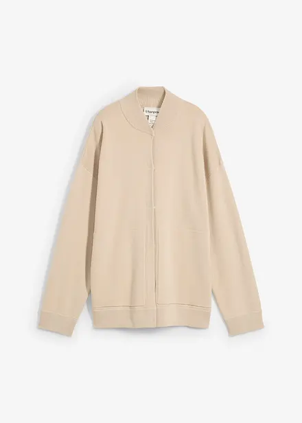 Oversized vest met merinowol