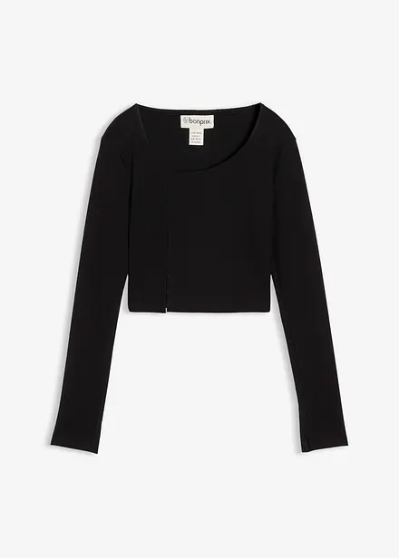 Kort geribd shirt