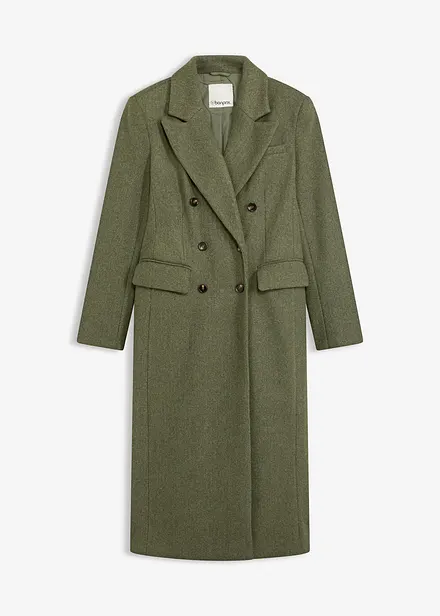 Lange blazerjas met viscose