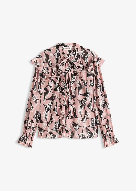 Chiffon blouse met volants