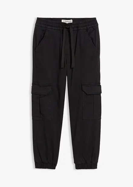 Thermo Regular Fit cargo broek met jersey voering
