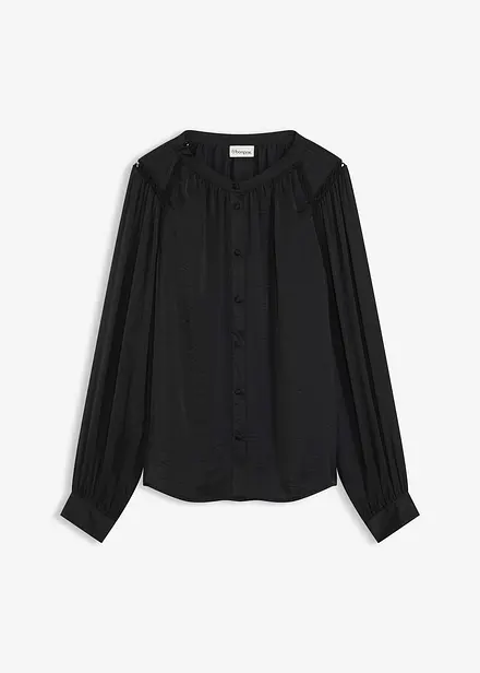Blouse met biezen van kant