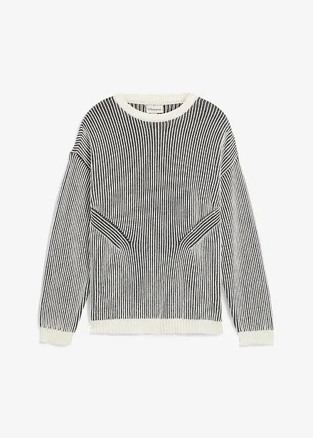 Geribde trui van een katoenmix, loose fit