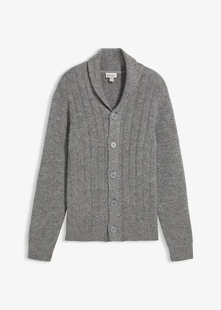Vest met geribd patroon