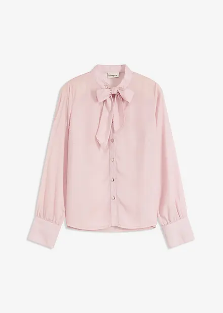 Chiffonblouse met afneembare strik