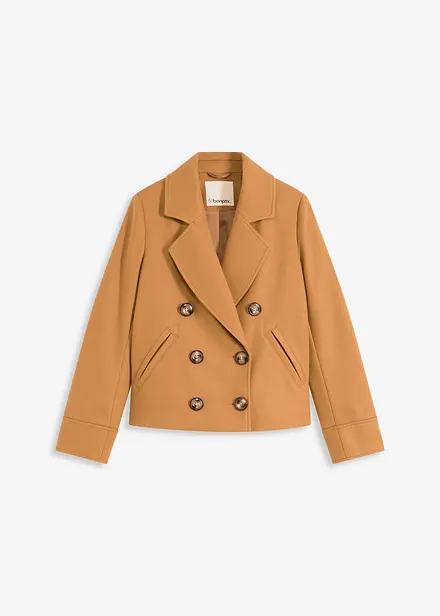 Korte jas in wollook