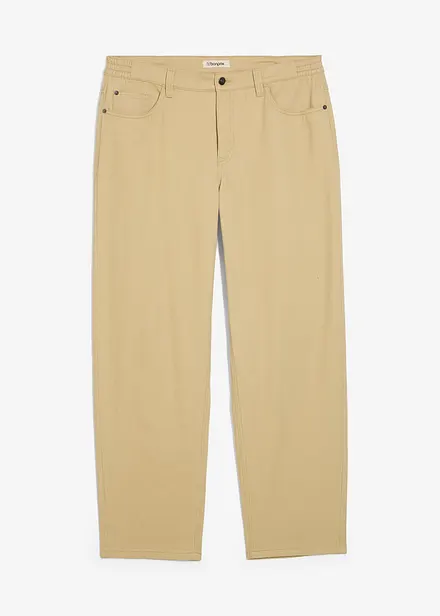 Relaxed fit twillbroek met comfortband, straight