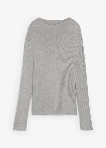 Geribd shirt in een viscosemix