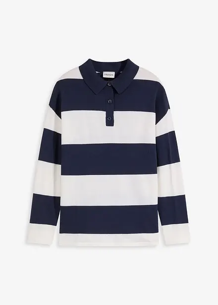 Oversized trui met polokraag