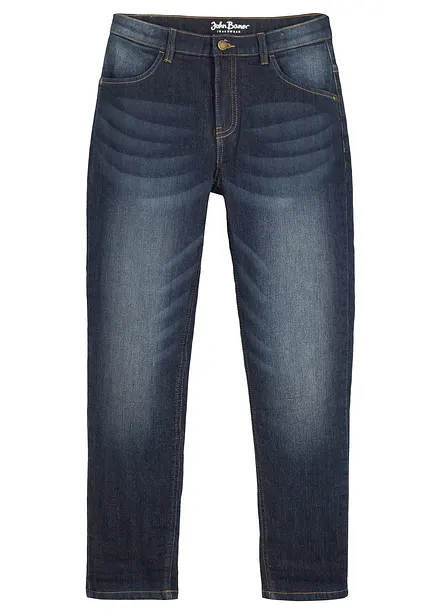 Thermojeans met fleece voering, slim fit, straight