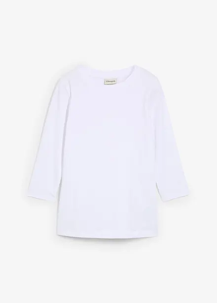 Shirt met 3/4 mouwen van biologisch katoen