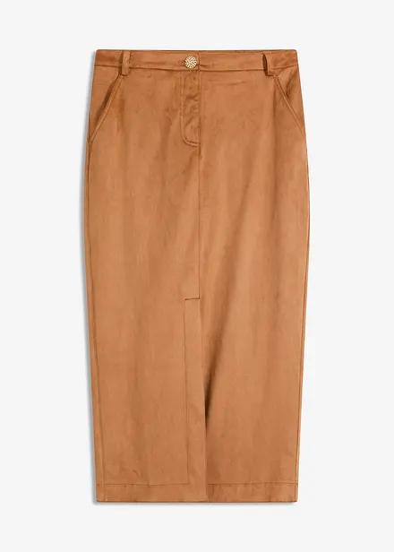 Kokerrok van immitatiesuède