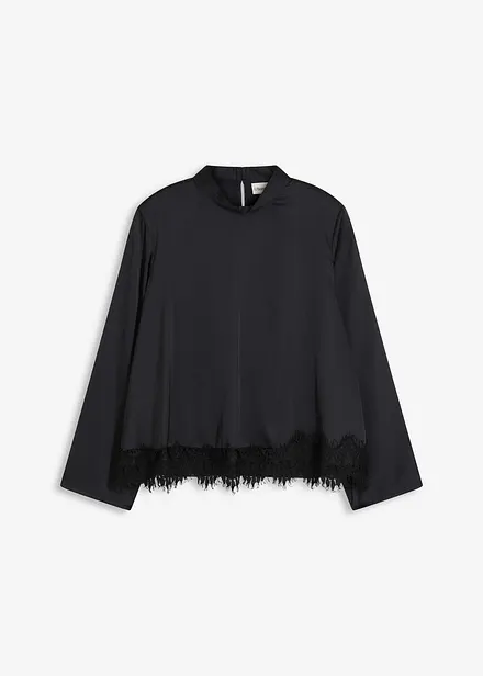 Blouse van soepel satijn