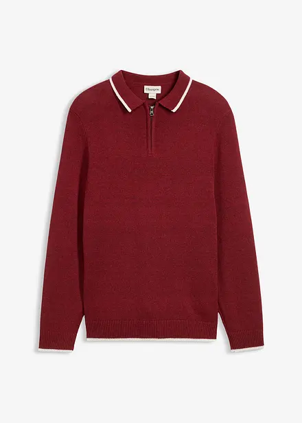 Trui met polokraag en gerecycled materiaal