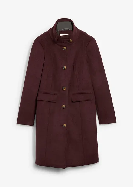 Lange winterjas in layerlook