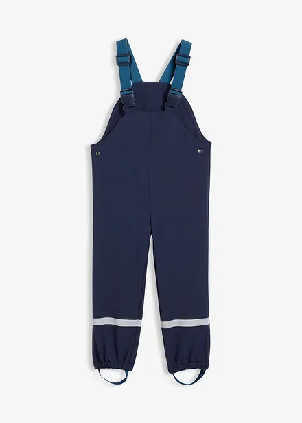 Waterafstotende thermische softshell regenbroek met bretels