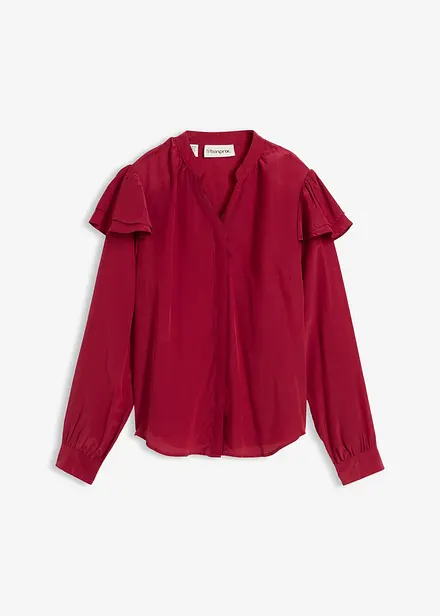 Blouse met zijde
