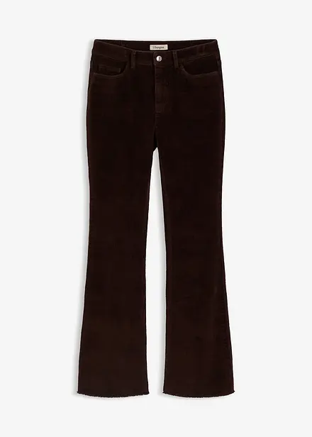 Flared broek van corduroy