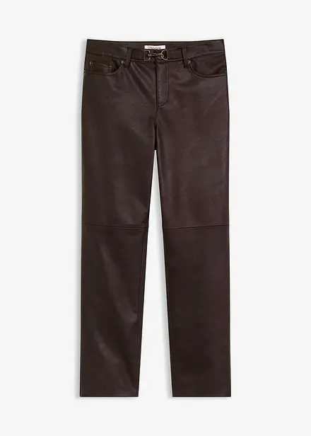 Imitatieleren broek in used look