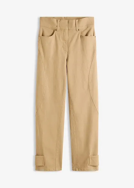 Twill broek met hoge band