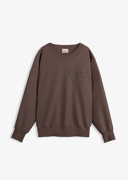 Oversized sweater in een zachte katoenmix