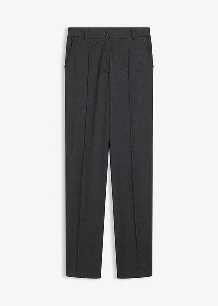 Jersey broek met paspels