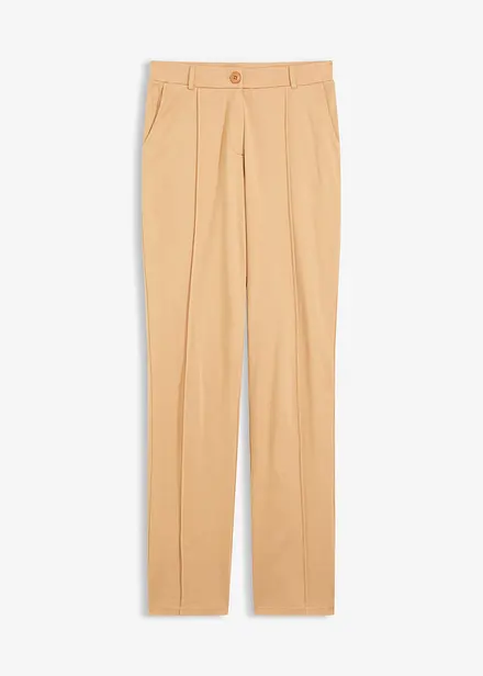 Jersey broek met paspels