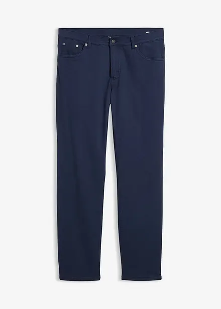 Regular fit stretch thermobroek met een zachte flanellen voering, straight