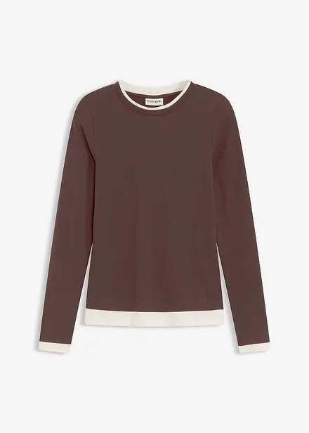 Longsleeve in een katoenmix