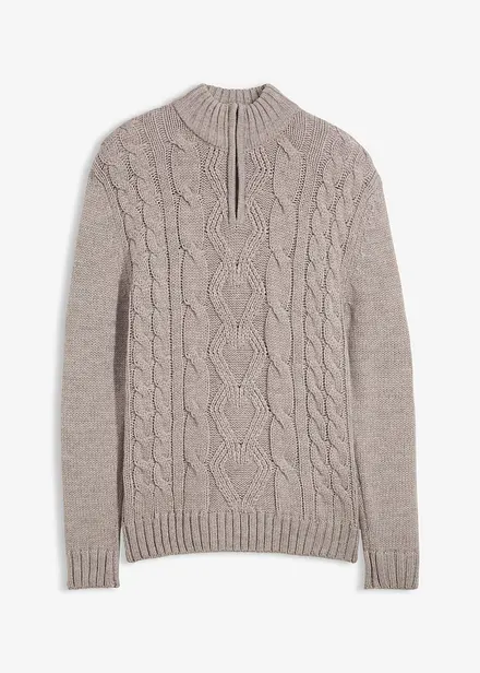 Schipperstrui met kabelpatroon