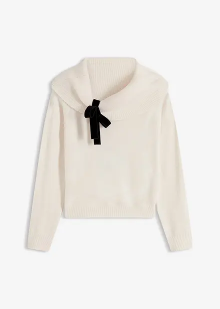 Oversized carmen trui