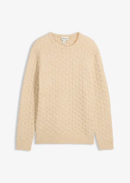 Fijngebreide trui met structuurpatroon