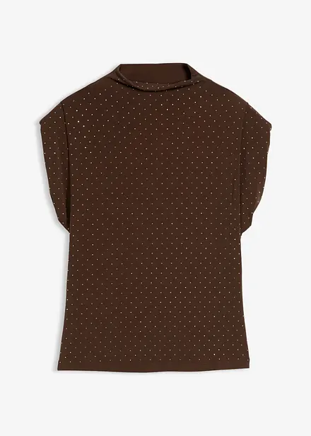Top met glittersteentjes
