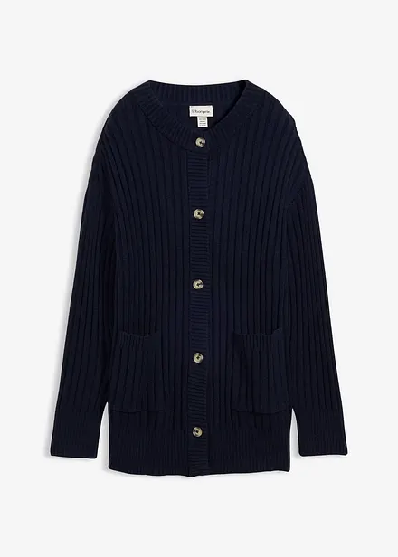 Gebreid vest in een zachte viscosemix