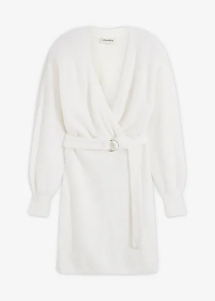 Gebreide jurk met accessoire