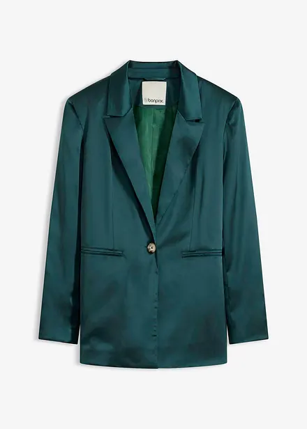 Oversized blazer van satijn
