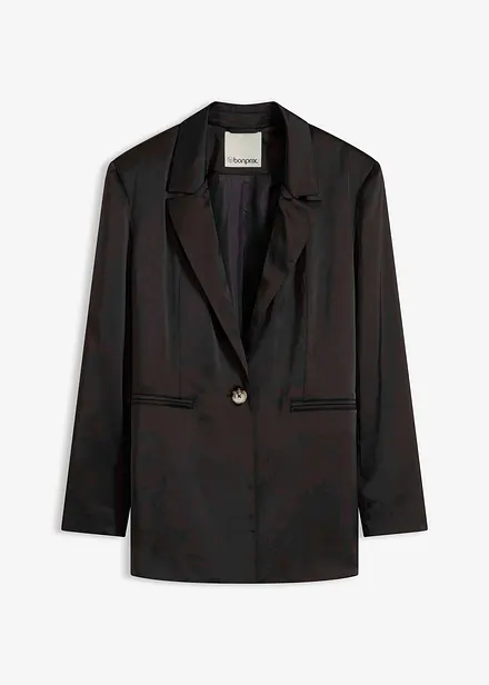 Oversized blazer van satijn