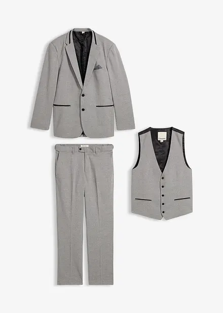 3-delig pak: colbert, broek, gilet