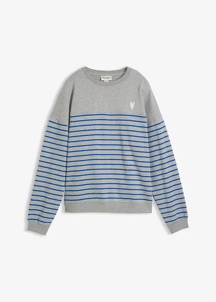 Oversized sweater in een katoenmix