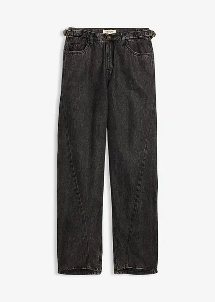 Balloon jeans, mid waist