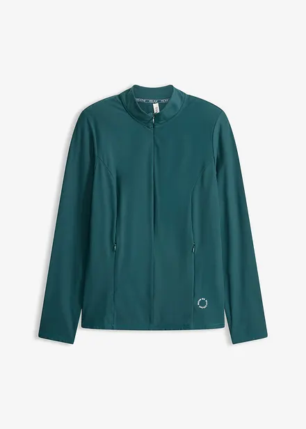 Outdoor jas met halve ritssluiting, sneldrogend