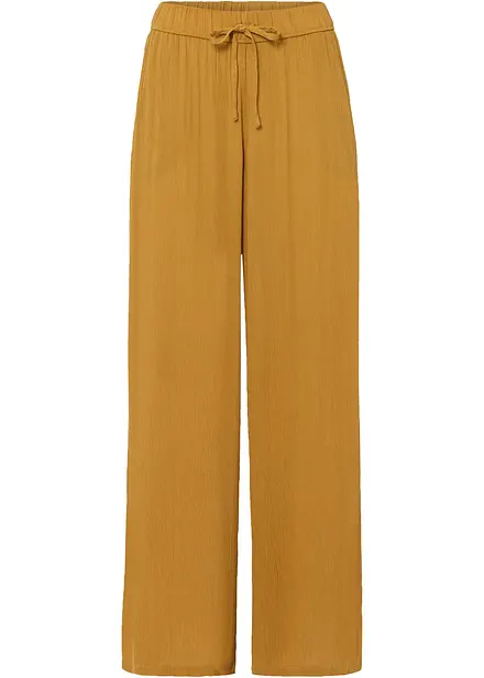 Wijde broek van soepele viscose