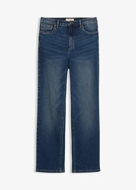 Loose fit straight jeans, high waist