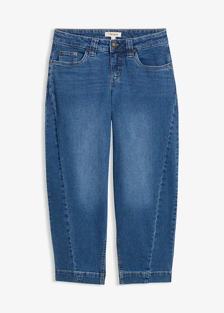 Barrel jeans mid waist, cropped