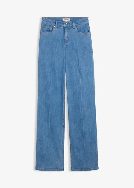 Loose straight jeans mid waist, full length