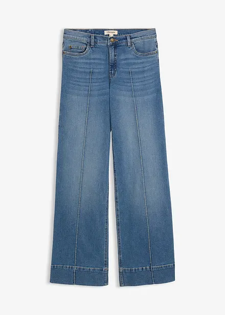 Wide leg jeans mid waist, full length